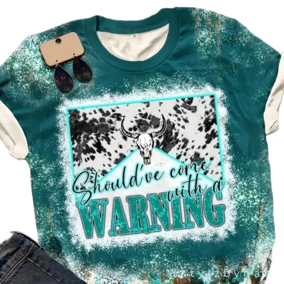 Tops - Warning Short Sleeve Tee